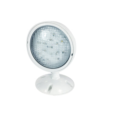 Nora Lighting Emergency LED Single Head Remote, Wet Location, 1X 1W / 80Lm, White