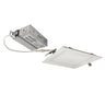 Nora Lighting 6" Flin Square Wafer LED Downlight With Selectable Cct, 1150Lm / 13.5W, Matte Powder White Finish