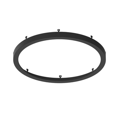 Nora Lighting 12" Decorative Metal Ring For Nelo-12Rtwmpw, Black Finish