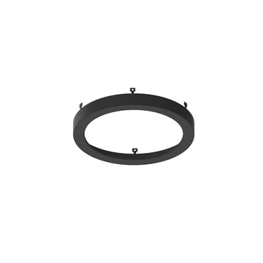 Nora Lighting 6" Decorative Metal Ring For Nelo-6Rtwmpw, Black Finish