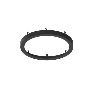 Nora Lighting 8" Decorative Metal Ring For Nelo-8Rtwmpw, Black Finish
