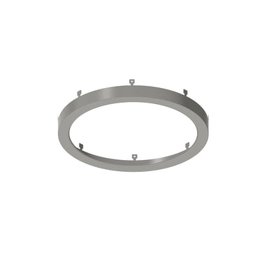 Nora Lighting 8" Decorative Metal Ring For Nelo-8Rtwmpw, Brushed Nickel Finish