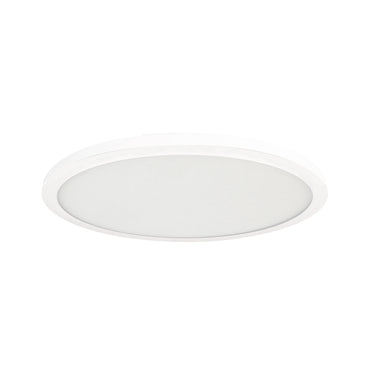 Nora Lighting 16" Elo Surface Mounted Led, 2200Lm / 20W, 2700K, 90 & Cri, 120V Triac/Elv Or 277V Non-Dimming, White