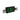 Nora Lighting Led Exit And Emergency Combination With Adjustable Heads, Battery Backup, Green Letters / Black Housing