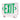 Nora Lighting Led Exit And Emergency Combination With Adjustable Heads, Green Letters / White Housing
