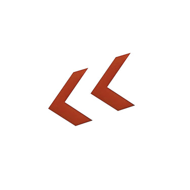 Nora Lighting Replacement Chevron For Edge-Lit Exit Sign, Red, Set Of 2