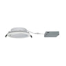 Nora Lighting 6" Flin Adjustable LED Downlight With Selectable Cct, 1100Lm / 13W, Matte Powder White Finish
