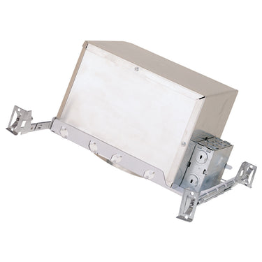 Nora Lighting 6" Line Voltage Ic At Sloped Ceiling New Construction Double Wall Housing