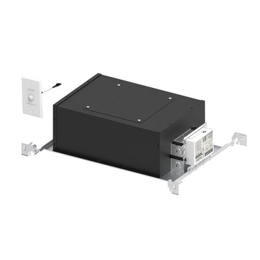 Nora Lighting 4" Iolite Plus LED Dedicated Chicago Plenum New Construction Housing W/ Em Driver, 28W, 120V-277V Input; Triac / Elv / 0-10V Dimming