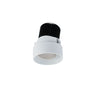 Nora Lighting 2" Iolite LED Round Trimless Adjustable, 10-Degree Optic, 800Lm / 12W, 3000K, Haze Adjustable / Matte Powder White Reflector