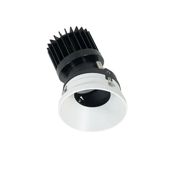 Nora Lighting 4" Iolite Plus Round Trimless Adjustable, 1500Lm/2000Lm Varies By Housing, 4000K, Matte Powder White Finish