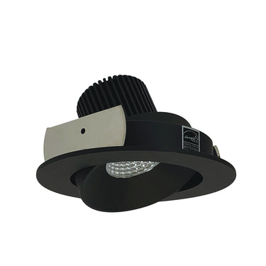 Nora Lighting 4" Iolite LED Round Adjustable Cone Reflector, 1000Lm / 14W, 5000K, Black Reflector / Black Flange