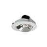 Nora Lighting 4" Iolite LED Round Adjustable Cone Reflector, 10-Degree Optic, 900Lm / 12W, 3000K, Specular Clear Reflector / Matte Powder White Flange