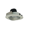 Nora Lighting 4" Iolite LED Round Adjustable Cone Reflector, 800Lm / 14W, Comfort Dim, Haze Reflector / White Flange