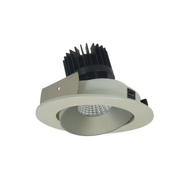 Nora Lighting 4" Iolite LED Round Adjustable Cone Reflector, 1500Lm/2000Lm/2500Lm Varies By Housing, 2700K, Haze Reflector / White Flange