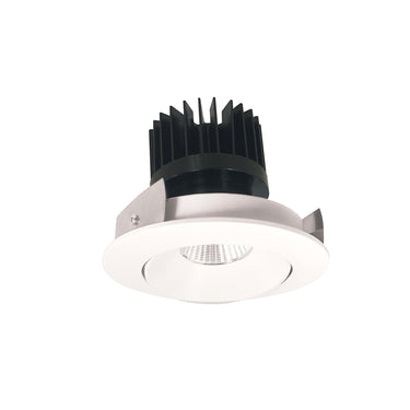 Nora Lighting 4" Iolite LED Round Adjustable Cone Reflector, 1500Lm/2000Lm/2500Lm Varies By Housing, 2700K, Matte Powder White Reflector / Matte Powder White Flange