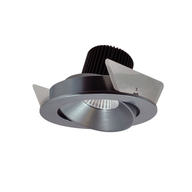Nora Lighting 4" Iolite LED Round Adjustable Cone Reflector, 1000Lm / 14W, 3000K, Natural Metal Reflector / Natural Metal Flange