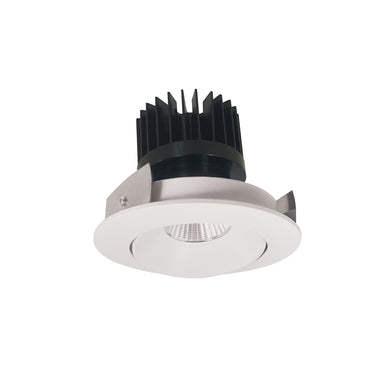 Nora Lighting 4" Iolite LED Round Adjustable Cone Reflector, 1500Lm/2000Lm/2500Lm Varies By Housing, 2700K, White Reflector / White Flange