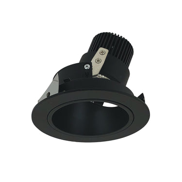 Nora Lighting 4" Iolite LED Round Adjustable Deep Reflector, 10-Degree Optic, 850Lm / 12W, 3000K, Black Reflector / Black Flange