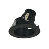 Nora Lighting 4" Iolite LED Round Adjustable Deep Reflector, 10-Degree Optic, 850Lm / 12W, 3500K, Black Reflector / Black Flange
