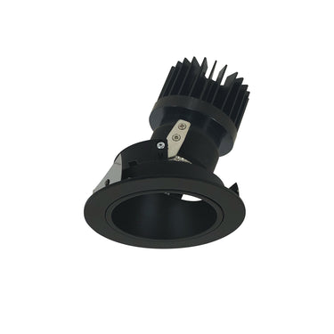 Nora Lighting 4" Iolite LED Round Adjustable Deep Reflector, 1500Lm/2000Lm Varies By Housing, 3500K, Black Reflector / Black Flange