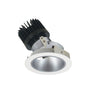 Nora Lighting 4" Iolite LED Round Adjustable Deep Reflector, 1500Lm/2000Lm Varies By Housing, 3000K, Haze Reflector / Matte Powder White Flange