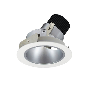 Nora Lighting 4" Iolite LED Round Adjustable Deep Reflector, 10-Degree Optic, 850Lm / 12W, 3500K, Haze Reflector / Matte Powder White Flange