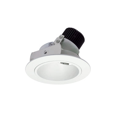 Nora Lighting 4" Iolite LED Round Adjustable Deep Reflector, 10-Degree Optic, 850Lm / 12W, 3000K, Matte Powder White Reflector / Matte Powder White Flange