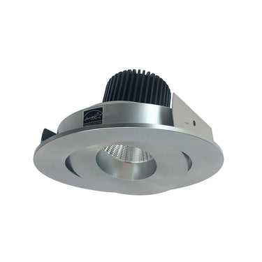 Nora Lighting 4" Iolite LED Round Adjustable Gimbal, 1000Lm / 14W, 2700K, Natural Metal Finish