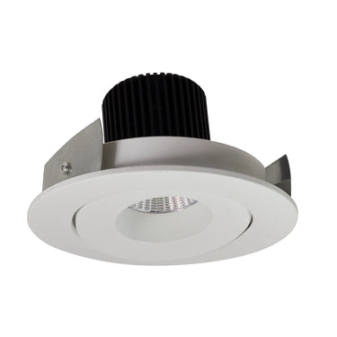 Nora Lighting 4" Iolite LED Round Adjustable Gimbal, 800Lm / 14W, Comfort Dim, White Finish
