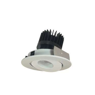 Nora Lighting 4" Iolite LED Round Adjustable Gimbal, 1500Lm/2000Lm/2500Lm Varies By Housing, Comfort Dim, White Finish
