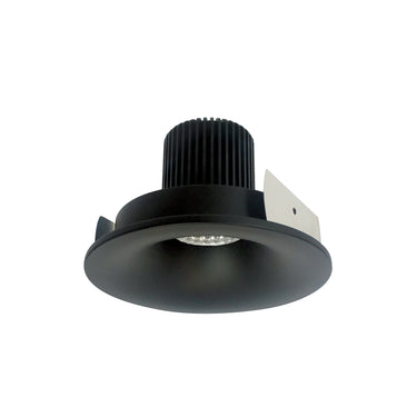 Nora Lighting 4" Iolite LED Round Bullnose, 1000Lm / 14W, 3000K, Black Finish