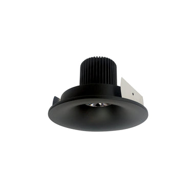 Nora Lighting 4" Iolite LED Round Bullnose, 10-Degree Optic, 950Lm / 12W, 3500K, Black Finish