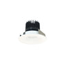 Nora Lighting 4" Iolite LED Round Bullnose, 1500Lm/2000Lm/2500Lm Varies By Housing, 4000K, Matte Powder White Finish