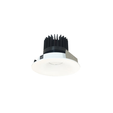 Nora Lighting 4" Iolite LED Round Bullnose, 1500Lm/2000Lm/2500Lm Varies By Housing, 4000K, Matte Powder White Finish