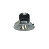 Nora Lighting 4" Iolite LED Round Bullnose, 1500Lm/2000Lm/2500Lm Varies By Housing, 2700K, Natural Metal Finish