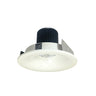 Nora Lighting 4" Iolite LED Round Bullnose, 800Lm / 14W, Comfort Dim, White Finish