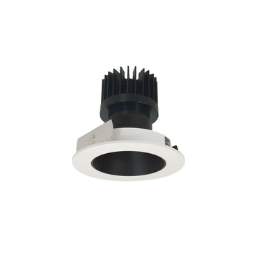 Nora Lighting 4" Iolite LED Round Reflector, 1500Lm/2000Lm/2500Lm Varies By Housing, 5000K, Black Reflector / White Flange