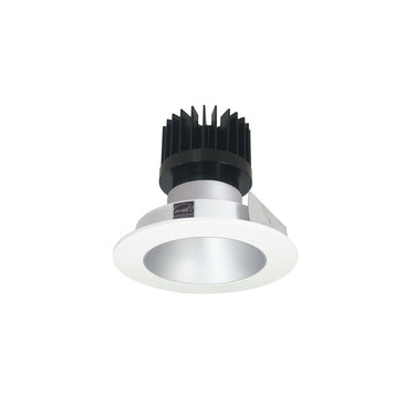 Nora Lighting 4" Iolite LED Round Reflector, 1500Lm/2000Lm/2500Lm Varies By Housing, 3000K, Haze Reflector / Matte Powder White Flange
