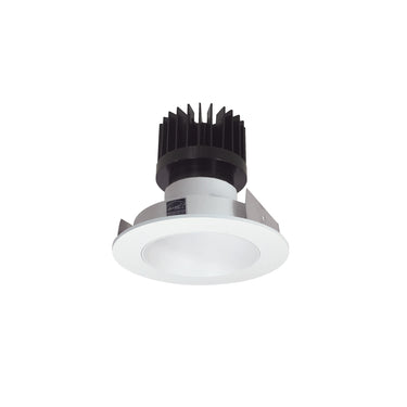 Nora Lighting 4" Iolite LED Round Reflector, 1500Lm/2000Lm/2500Lm Varies By Housing, 2700K, Matte Powder White Reflector / Matte Powder White Flange