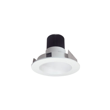 Nora Lighting 4" Iolite LED Round Reflector, 1000Lm / 14W, 3500K, Matte Powder White Reflector / Matte Powder White Flange
