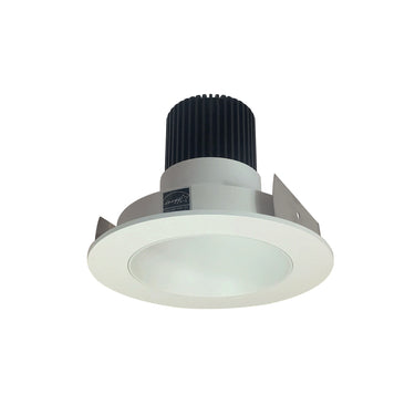 Nora Lighting 4" Iolite LED Round Reflector, 10-Degree Optic, 850Lm / 12W, 3500K, White Reflector / White Flange