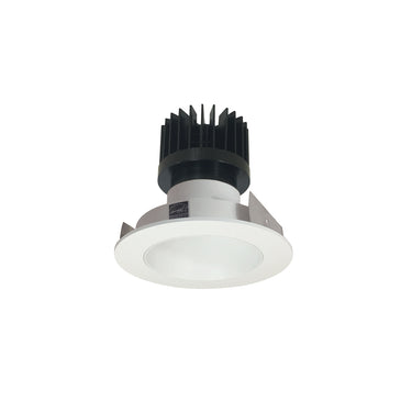 Nora Lighting 4" Iolite LED Round Reflector, 1500Lm/2000Lm/2500Lm Varies By Housing, 3000K, White Reflector / White Flange