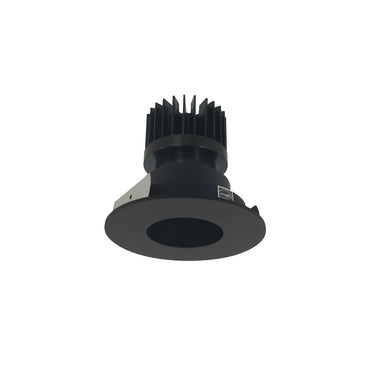 Nora Lighting 4" Iolite LED Round Pinhole, 1500Lm/2000Lm/2500Lm Varies By Housing, 3000K, Black Pinhole / Black Flange