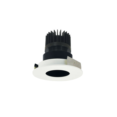 Nora Lighting 4" Iolite LED Round Pinhole, 1500Lm/2000Lm/2500Lm Varies By Housing, 3500K, Black Pinhole / Matte Powder White Flange