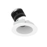Nora Lighting 4" Iolite LED Round Adjustable Slot, 1500Lm/2000Lm Varies By Housing, 5000K, Matte Powder White Reflector / Matte Powder White Flange