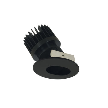 Nora Lighting 4" Iolite LED Round Adjustable Slot Aperture, 1500Lm/2000Lm/2500Lm Varies By Housing, 2700K, Black Slot Aperture / Black Flange