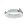 Nora Lighting 4" Iolite Trimless To Flanged Converter Accessory, Matte Powder White