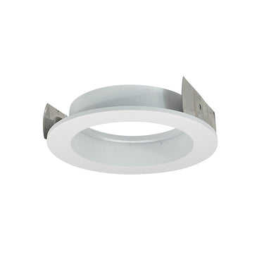 Nora Lighting 4" Iolite Trimless To Flanged Converter Accessory, Matte Powder White