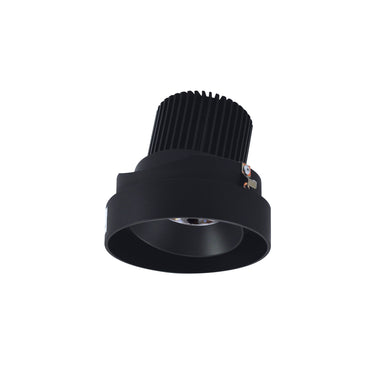 Nora Lighting 4" Iolite LED Round Trimless Adjustable, 10-Degree Optic, 850Lm / 12W, 3500K, Black Adjustable / Black Reflector
